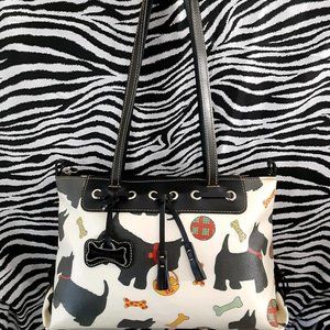 CUTIE! DOONEY & BOURKE SCOTTIE DOGS SHOULDER BAG!